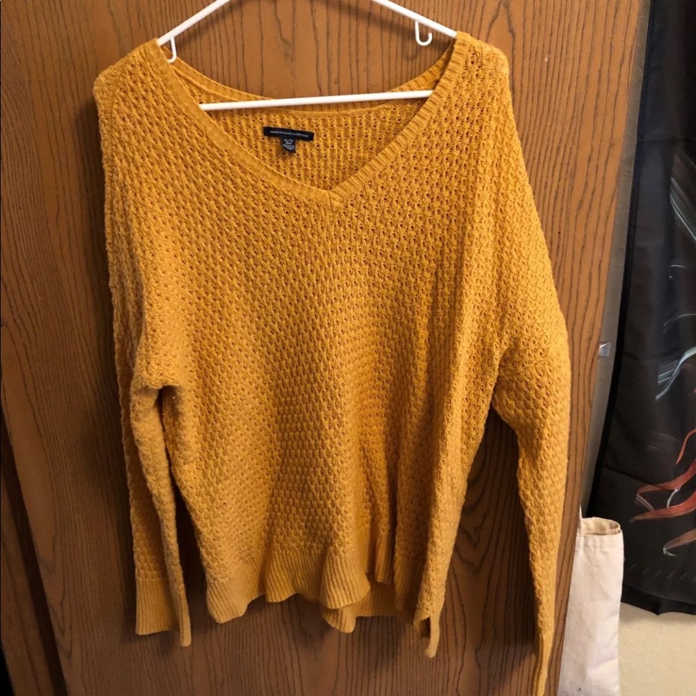 Mustard American Eagle Sweater